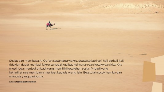 Ketaatan Ritual, Kesalehan Sosial Ketaatan Ritual, Kesalehan Sosial