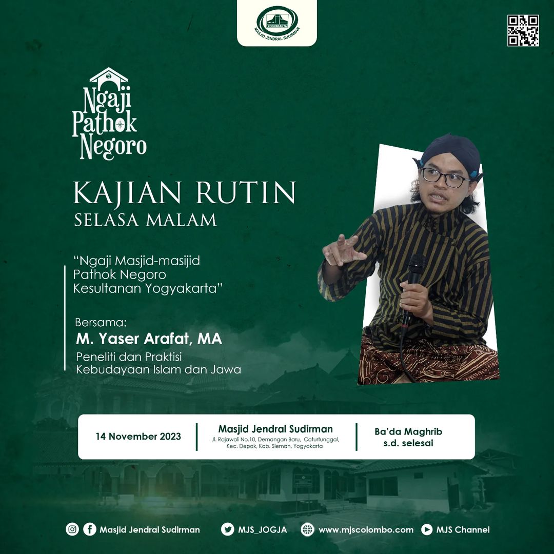 Ngaji Rutin Selasa Malam : Ust. M. Yaser Arafat, M. A - Pengantar Ngaji Masjid Pathok Negara Ngaji Rutin Selasa Malam : Ust. M. Yaser Arafat, M. A - Pengantar Ngaji Masjid Pathok Negara