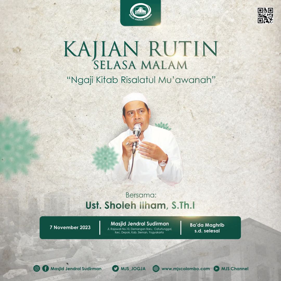 Ngaji Kitab Risalatul Mu'aawanah : Ust. Sholeh Ilham - Kita Bisa Beribadah Karena Allah Ngaji Kitab Risalatul Mu'aawanah : Ust. Sholeh Ilham - Kita Bisa Beribadah Karena Allah