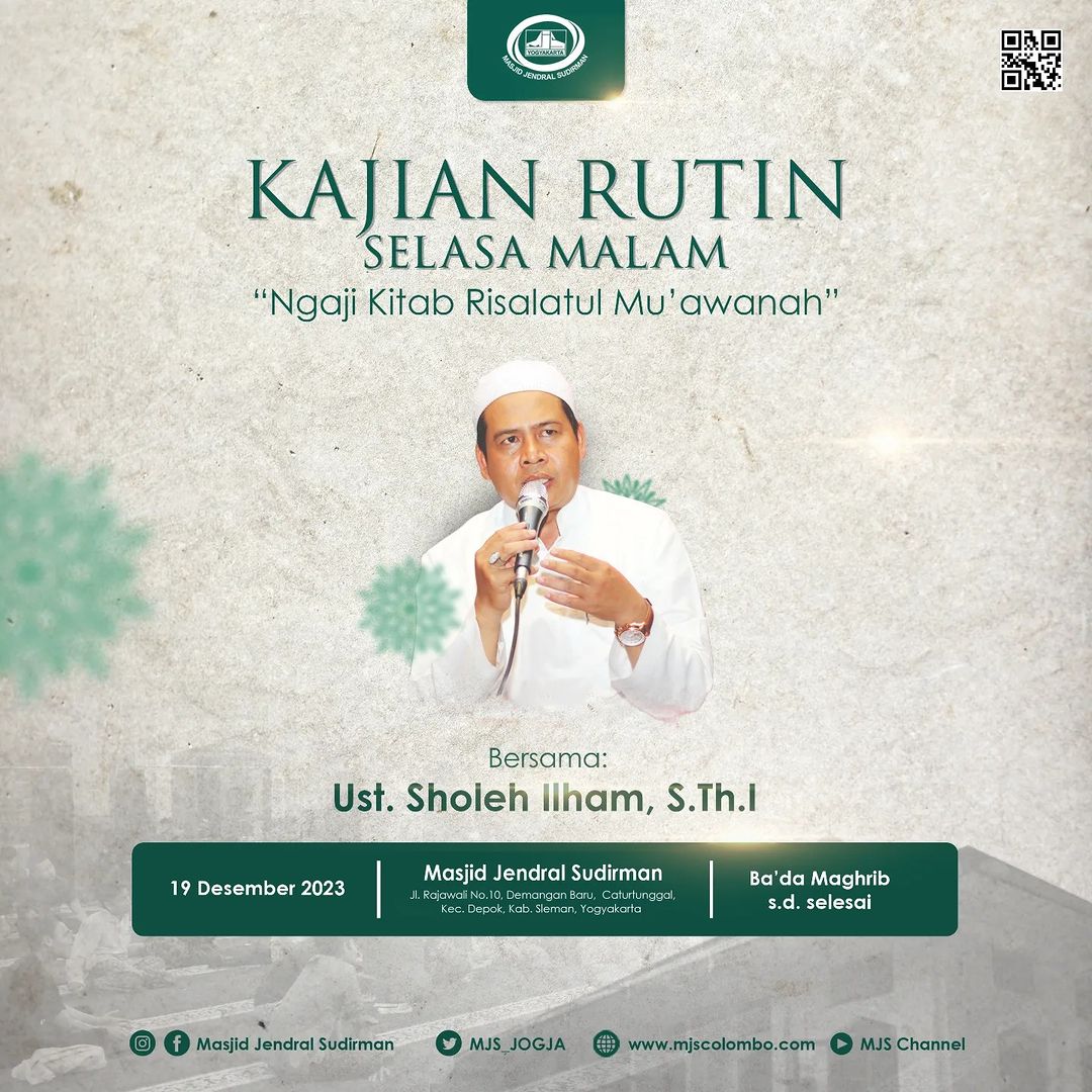 Ngaji Kitab Risalatul Mu'aawanah : Ust. Sholeh Ilham - Dahulukanlah Sholat Muqoyyad Ngaji Kitab Risalatul Mu'aawanah : Ust. Sholeh Ilham - Dahulukanlah Sholat Muqoyyad