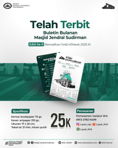 Buletin Bulanan MJS Edisi ke-9 Maret 2025 M Buletin Bulanan MJS Edisi ke-9 Maret 2025 M